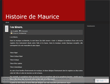 Tablet Screenshot of mauriciens.wordpress.com