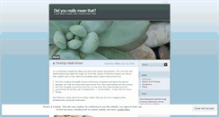 Desktop Screenshot of misspoken.wordpress.com