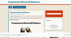 Desktop Screenshot of pengobatanalternatifkencingmanis.wordpress.com