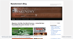 Desktop Screenshot of mywakenews.wordpress.com