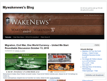 Tablet Screenshot of mywakenews.wordpress.com