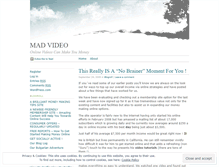 Tablet Screenshot of madvideo.wordpress.com