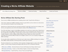 Tablet Screenshot of createnicheaffiliatewebsite.wordpress.com