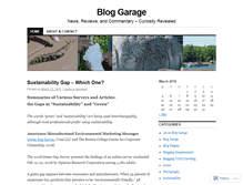 Tablet Screenshot of bloggarage.wordpress.com