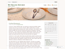Tablet Screenshot of myorganickitchen.wordpress.com