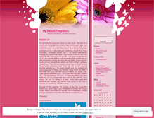 Tablet Screenshot of mynaturalpregnancy.wordpress.com