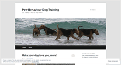 Desktop Screenshot of pawbehaviour.wordpress.com