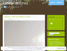 Tablet Screenshot of flowerlifestyle.wordpress.com