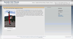 Desktop Screenshot of karatekidmovie.wordpress.com