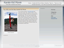 Tablet Screenshot of karatekidmovie.wordpress.com