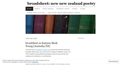 Desktop Screenshot of broadsheetnz.wordpress.com