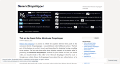 Desktop Screenshot of genericdropshipper.wordpress.com