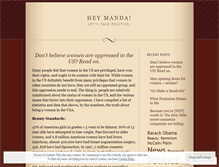 Tablet Screenshot of heymanda.wordpress.com