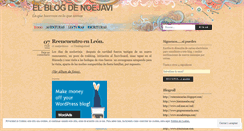 Desktop Screenshot of noejavi2010.wordpress.com