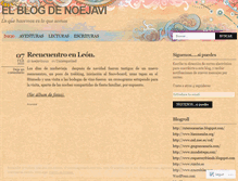 Tablet Screenshot of noejavi2010.wordpress.com