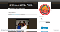 Desktop Screenshot of fundacaoescolamor.wordpress.com