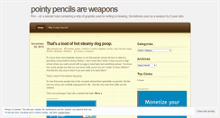 Desktop Screenshot of pointypencils.wordpress.com