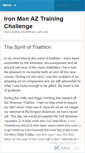 Mobile Screenshot of ironmanarizonachallenge.wordpress.com