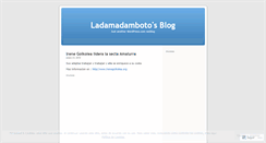 Desktop Screenshot of ladamadamboto.wordpress.com