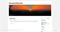 Desktop Screenshot of fellowshipoftheminds.wordpress.com