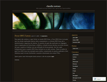 Tablet Screenshot of claudionovaes.wordpress.com