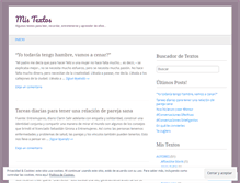 Tablet Screenshot of mistextos.wordpress.com