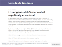 Tablet Screenshot of llamadoalaconciencia.wordpress.com