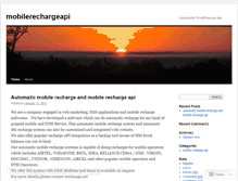 Tablet Screenshot of mobilerechargeapi.wordpress.com