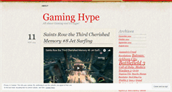 Desktop Screenshot of gaminghype.wordpress.com