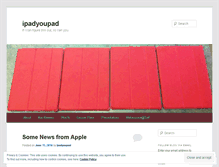 Tablet Screenshot of ipadyoupad.wordpress.com