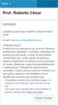 Mobile Screenshot of professorrobertocesar.wordpress.com