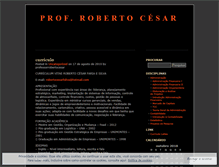 Tablet Screenshot of professorrobertocesar.wordpress.com