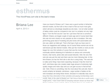 Tablet Screenshot of esthermus.wordpress.com