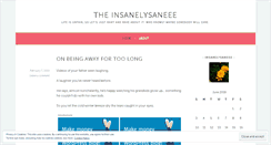 Desktop Screenshot of insanelysaneee.wordpress.com