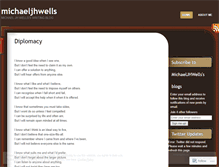 Tablet Screenshot of michaeljhwells.wordpress.com