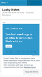 Mobile Screenshot of luckyug.wordpress.com