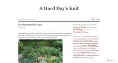 Desktop Screenshot of aharddaysknit.wordpress.com