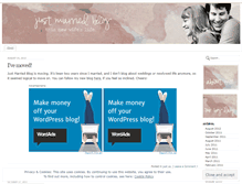 Tablet Screenshot of justmarriedblog.wordpress.com