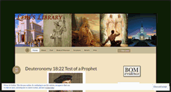 Desktop Screenshot of lehislibrary.wordpress.com