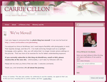 Tablet Screenshot of carriecellon.wordpress.com