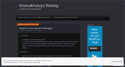 Desktop Screenshot of khoirulkhuluq.wordpress.com