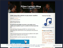 Tablet Screenshot of fijianlyrics.wordpress.com