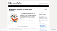 Desktop Screenshot of miescueladepadres.wordpress.com