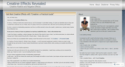 Desktop Screenshot of creatineeffects101.wordpress.com