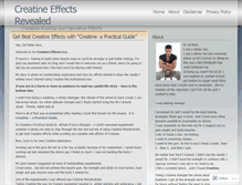 Tablet Screenshot of creatineeffects101.wordpress.com