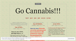 Desktop Screenshot of gocannabis.wordpress.com