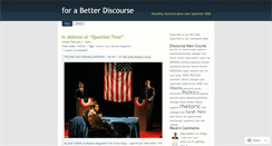 Desktop Screenshot of betterdiscourse.wordpress.com