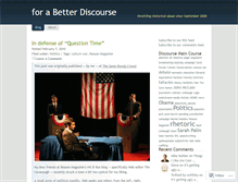 Tablet Screenshot of betterdiscourse.wordpress.com