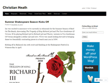 Tablet Screenshot of christianheath.wordpress.com