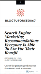 Mobile Screenshot of blogtutorseo867.wordpress.com